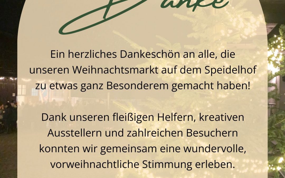Weihnachtsmarkt 2025 – DANKE
